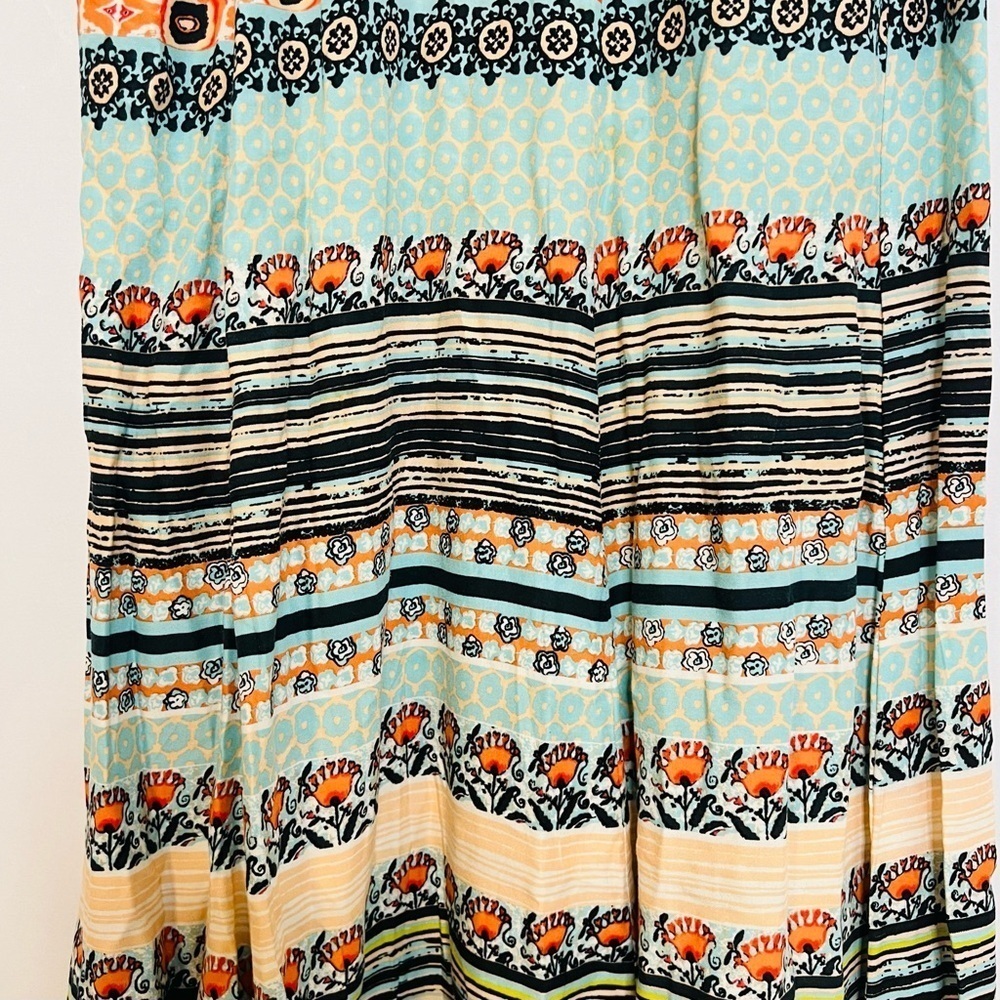 Biba Floral Bohemian-Print Boho Print Sleeveless Maxi Dress. Size Small. - Picture 6 of 14
